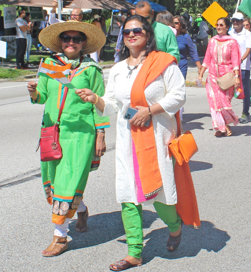 Ladies from India Cultural Garden in Parade of Flags 2022